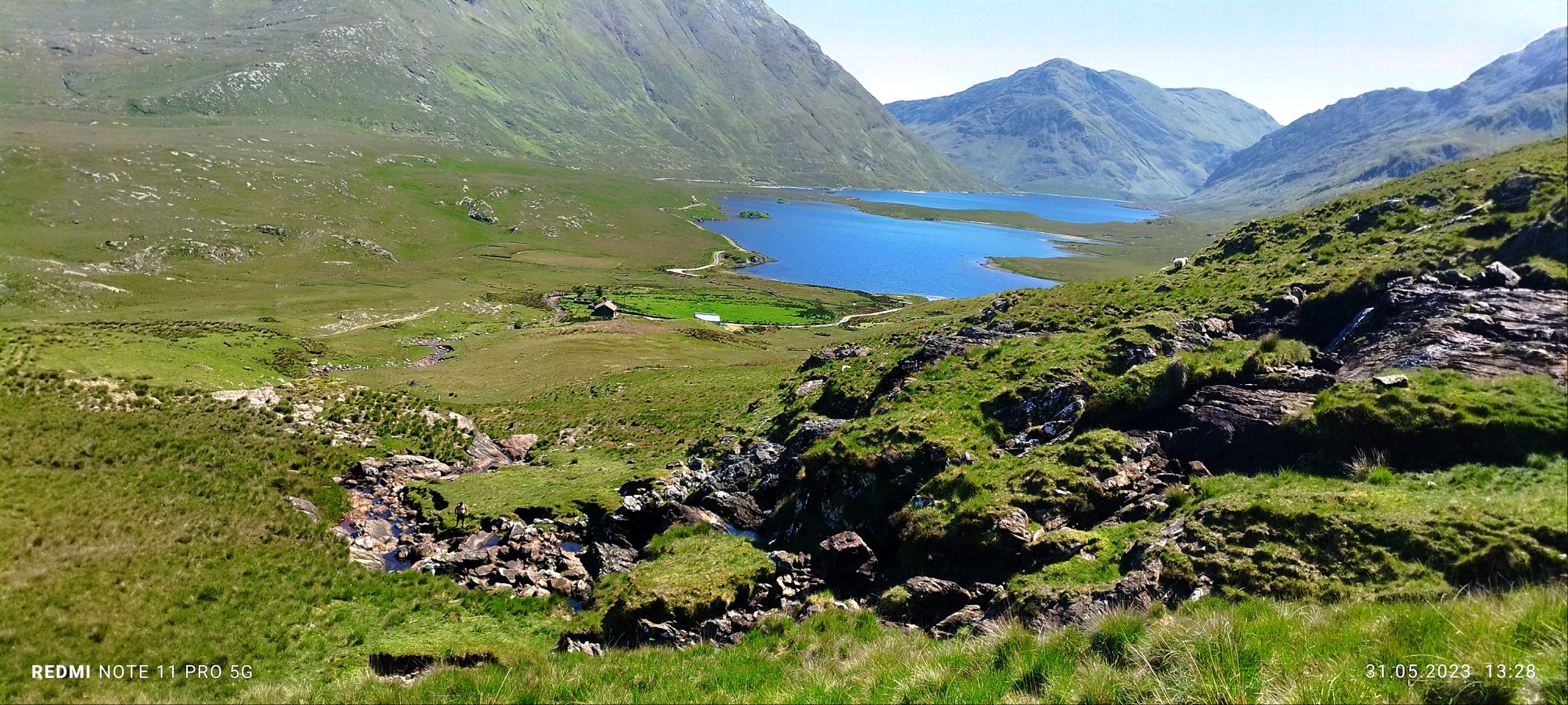 View of Glencullin & Doo Lough in Connemara